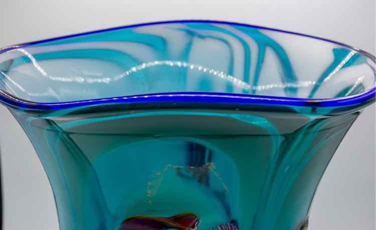 Dutch Schulze Glass Art Vase 'Signed'