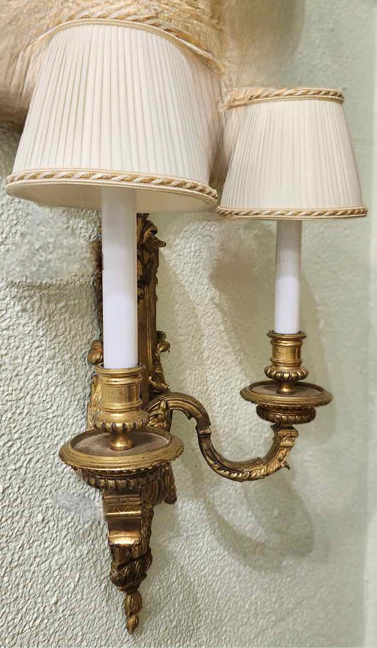 Bronze Belgium “Zeus” Wall Sconces