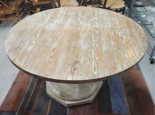 Hickory Chair Wood Top Table