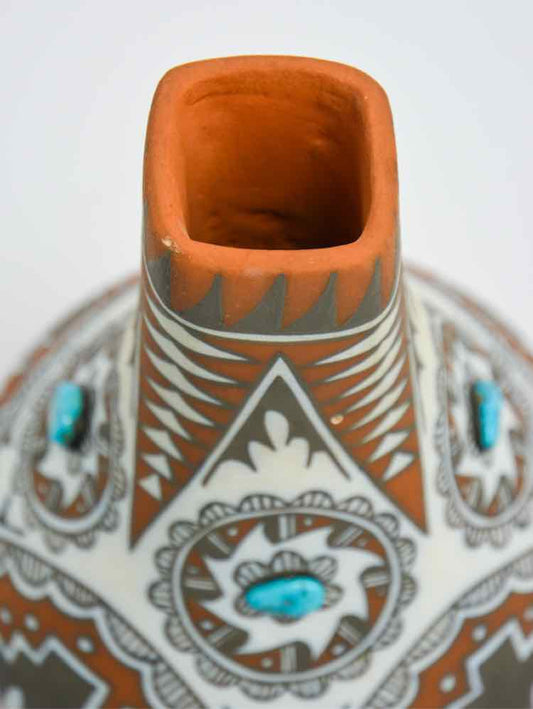 Pueblo Pottery w Turquoise by Mary Small