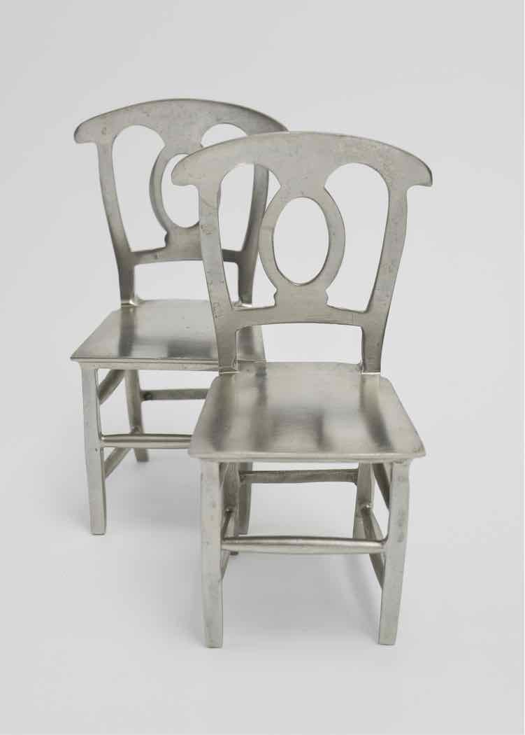 Pottery Barn Solid Metal Chair Bookends