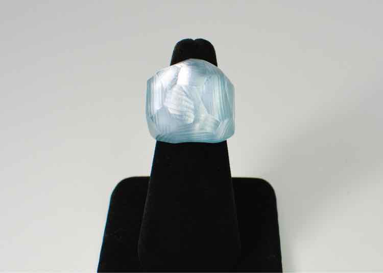 Vintage Lucite Blue Ring