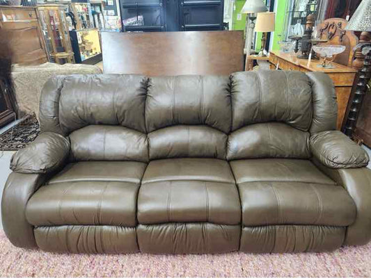 Bassett Leather Recliner Couch