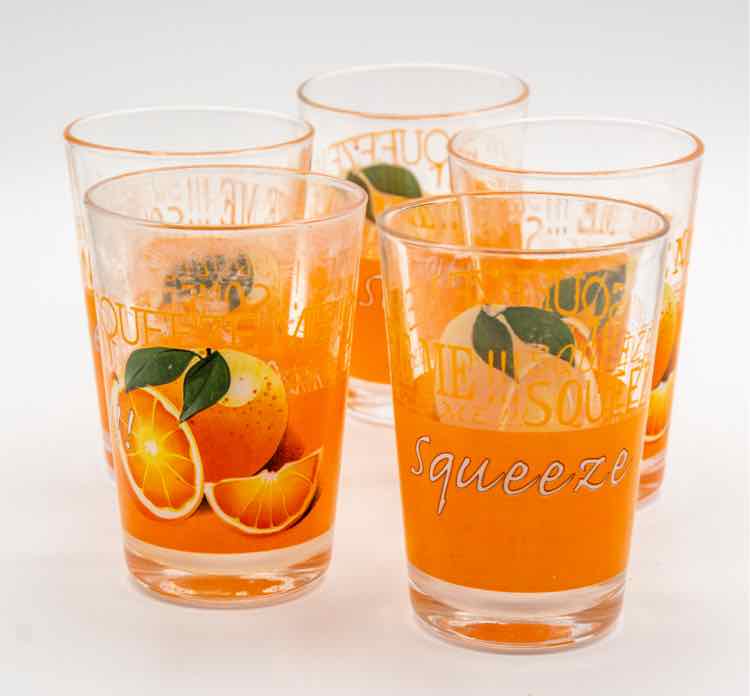 Orange Glassware