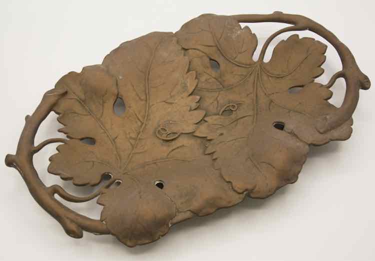 Vintage MCM Brass Leaves Tray