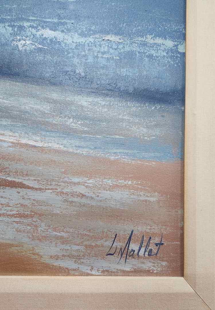 'On the Coast' Art Oil by L. Mallet