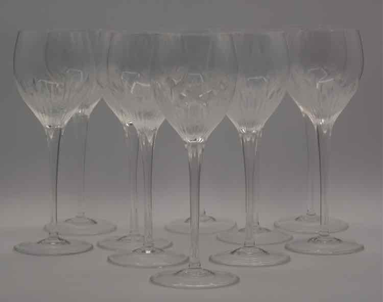 10 Rosenthal Lotus Wine Glasses