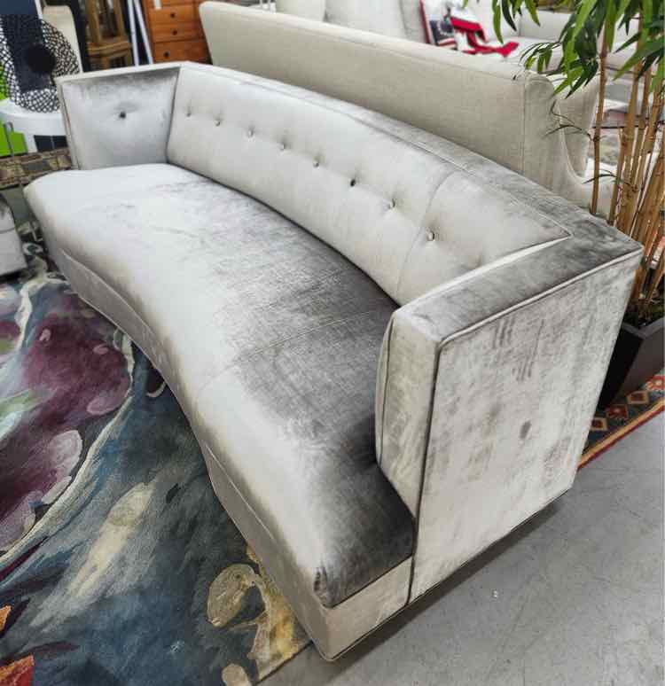Mitchell Gold Silver Couch