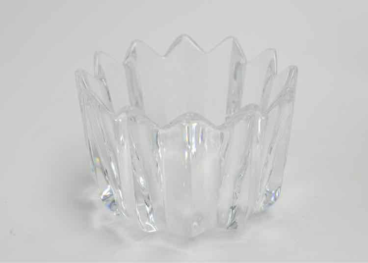 Orrefors Crystal Crown Bowl-Signed