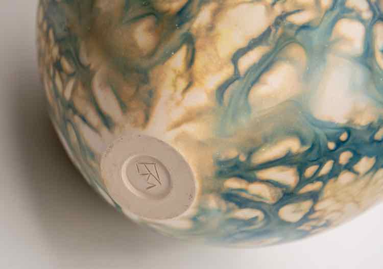 American Porcelain Vase by Patricia Mullins 6.5"