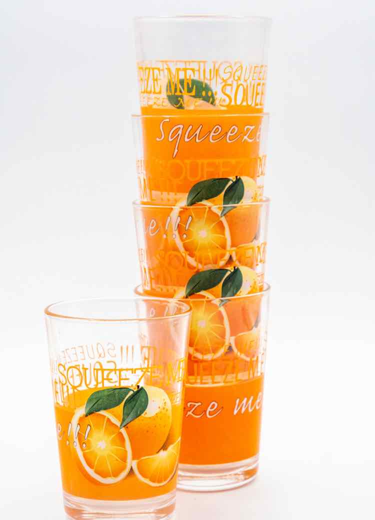 Orange Glassware