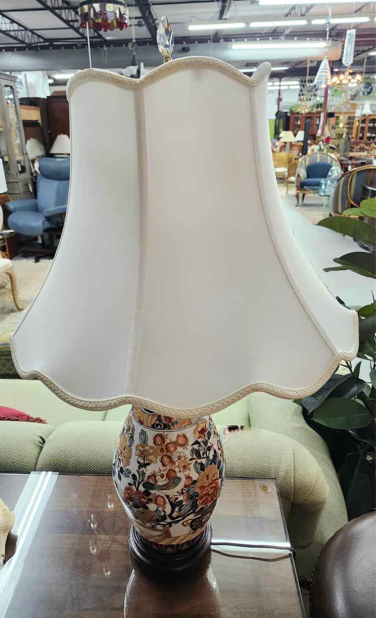 Pair of Vtg. Japanese Imari-Style Lamps