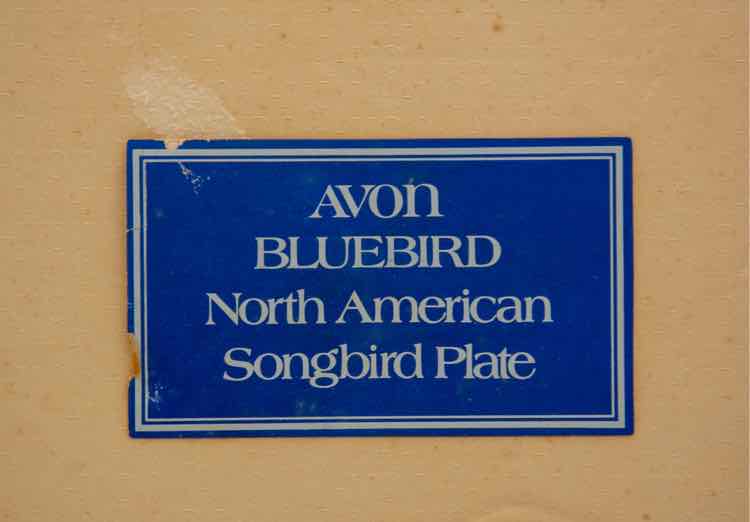 Avon Bluebird Plate