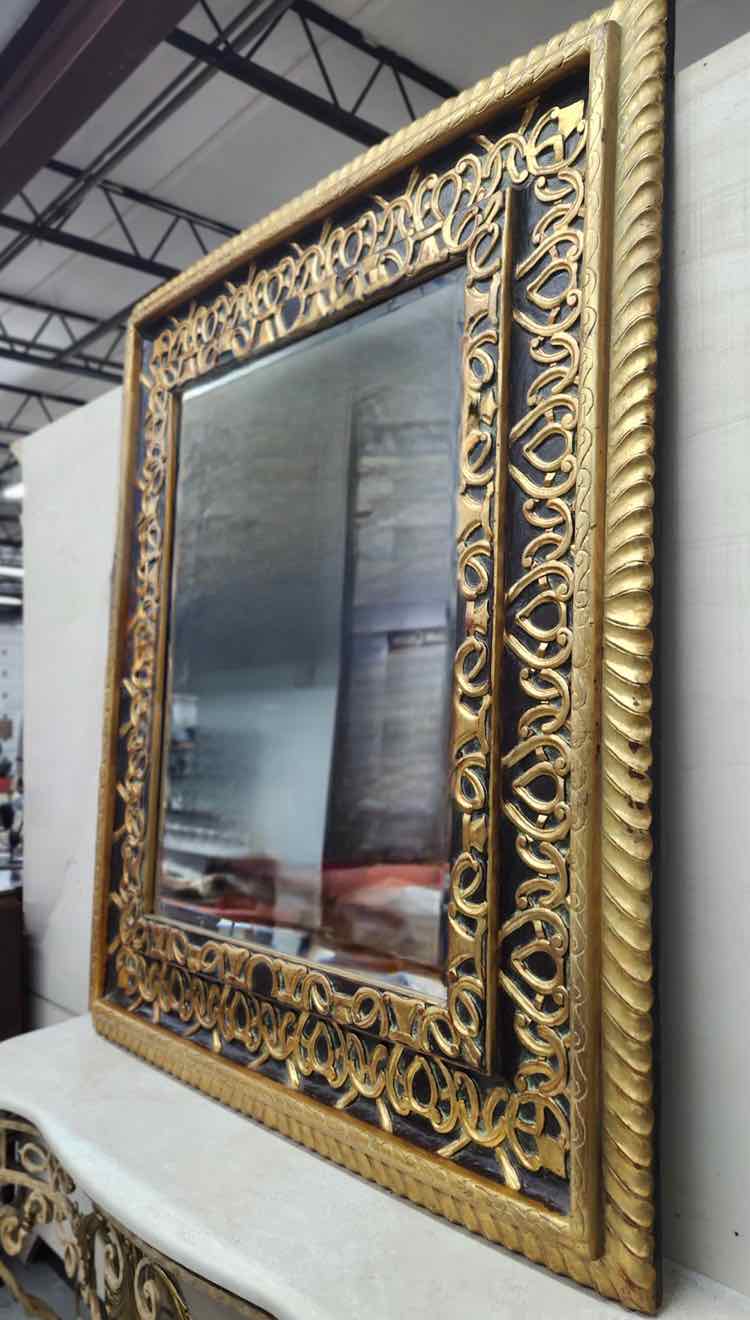 John Richards Gold Beveled Mirror