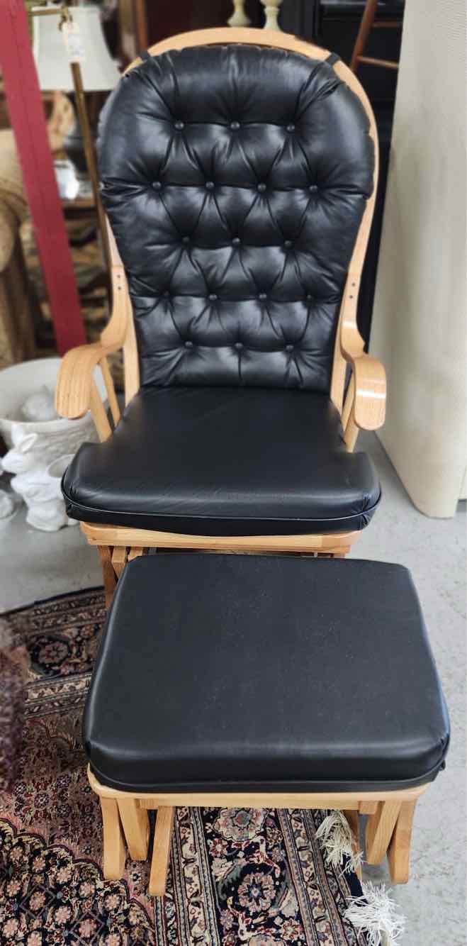 Hand Made Glider Chair w/Ottoman