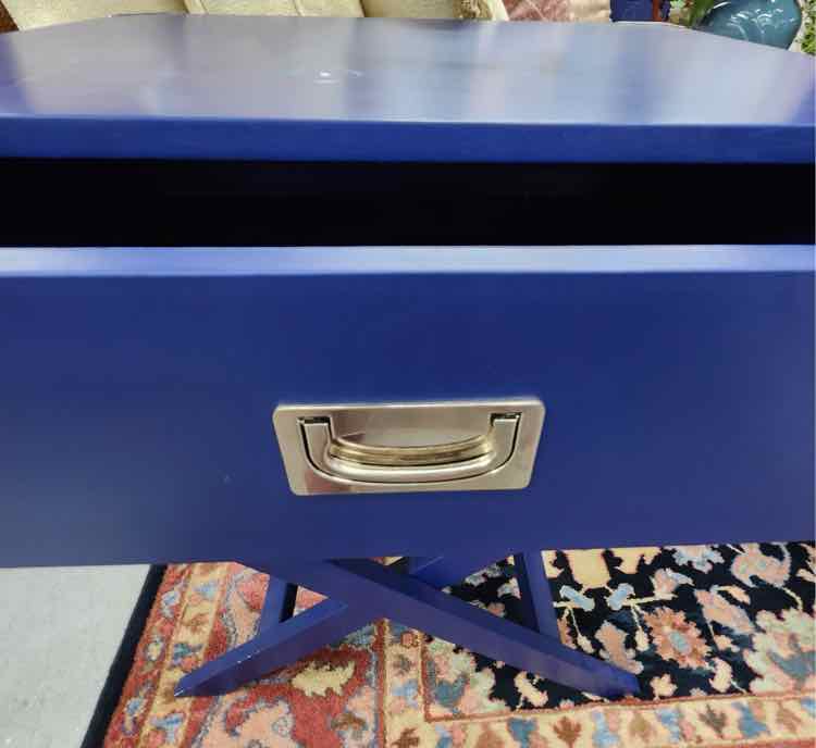 Pair of Blue End Tables