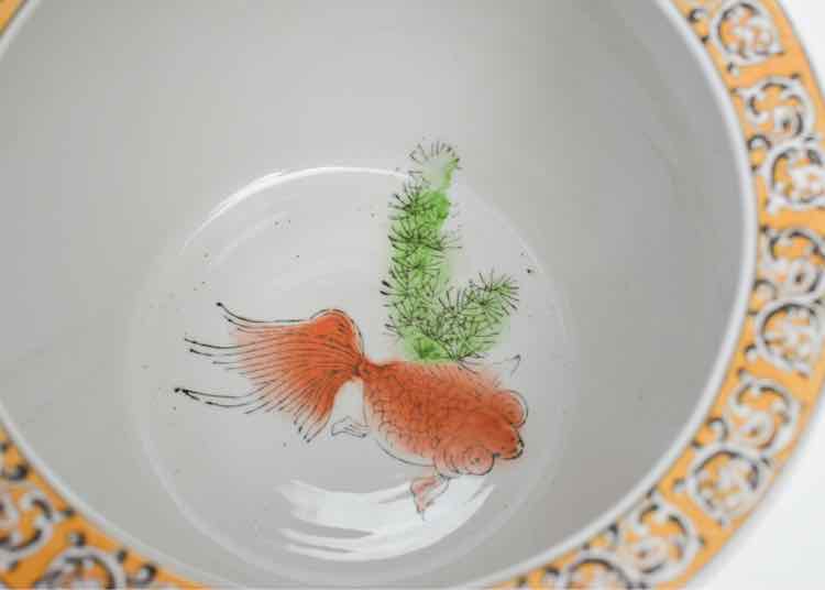 Chinoiserie Cherry Blossom Ceramic Fishbowl