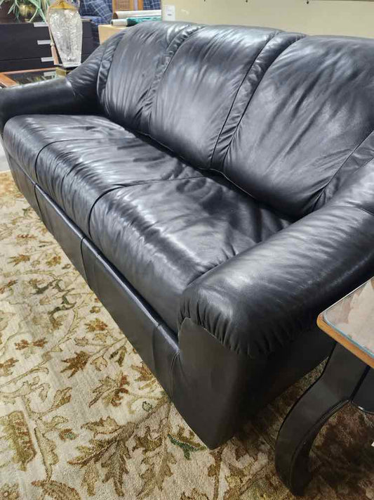 Black Leather Sleeper Sofa