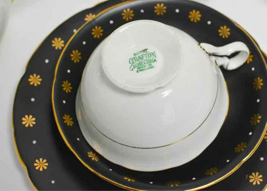 Grafton Black & Gold China