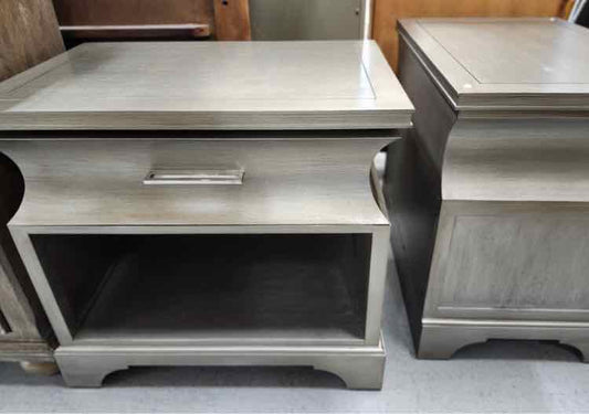 Pair of Tom Felicia Grey Nightstands