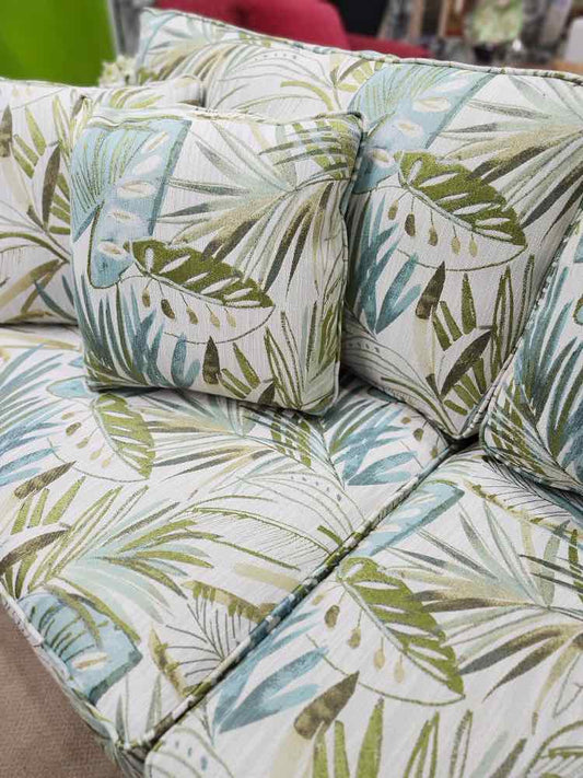 Palm Frond Print Couch
