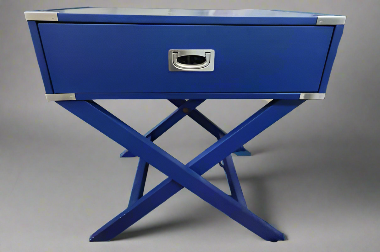 Pair of Blue End Tables