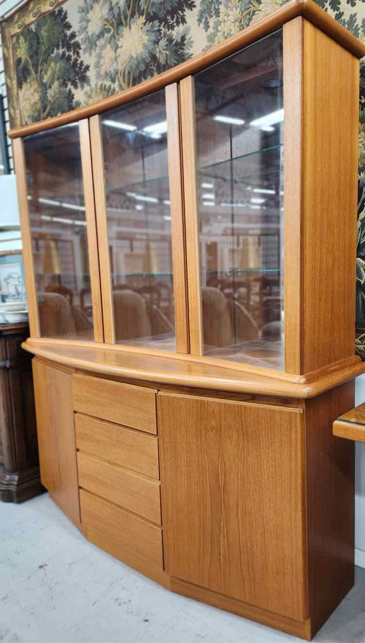 2pc MCM Danish Teak Hutch