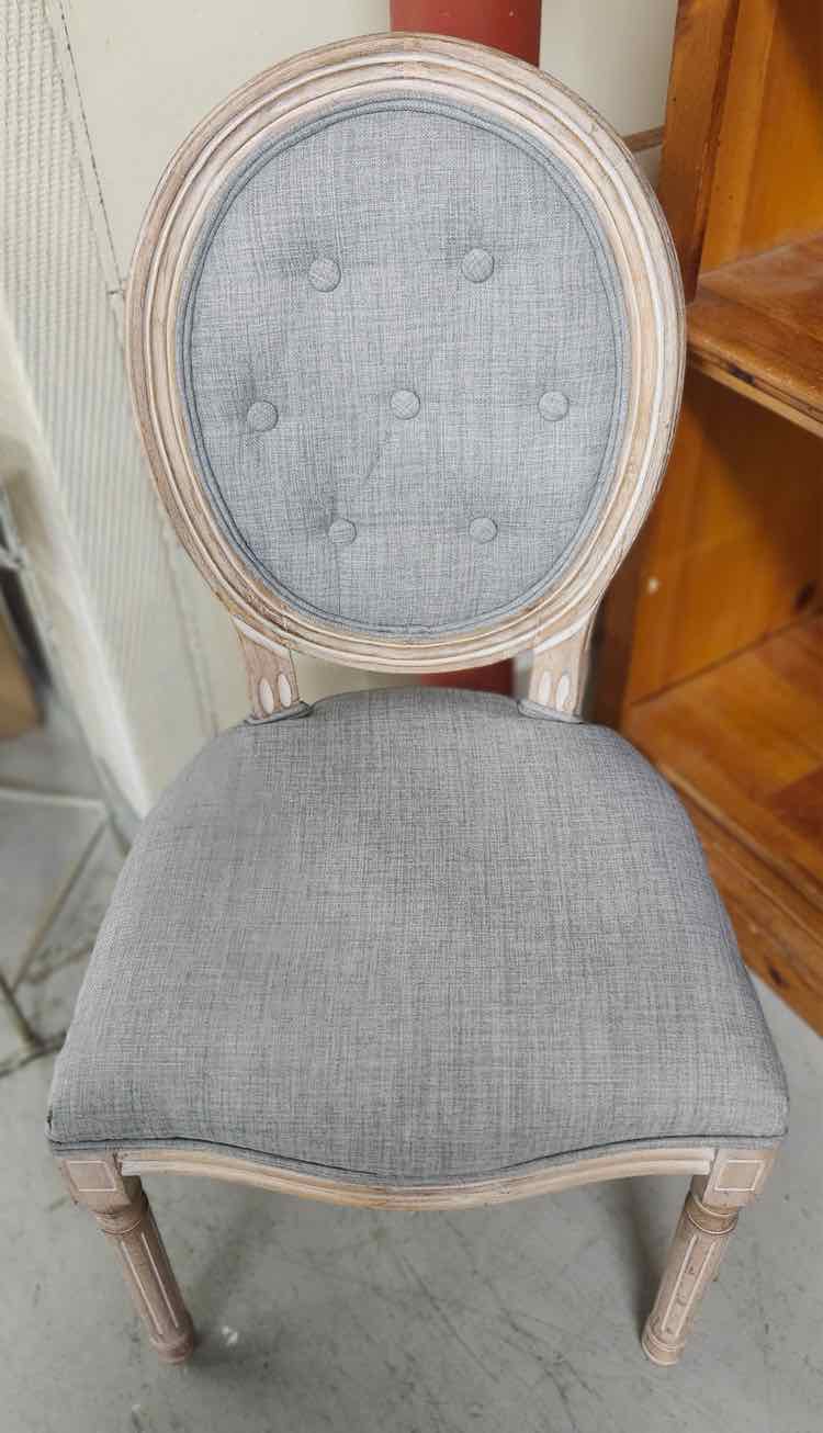 Single Gray French Chair