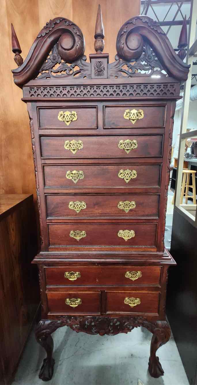 Mahogany Chippendale Lingerie Chest