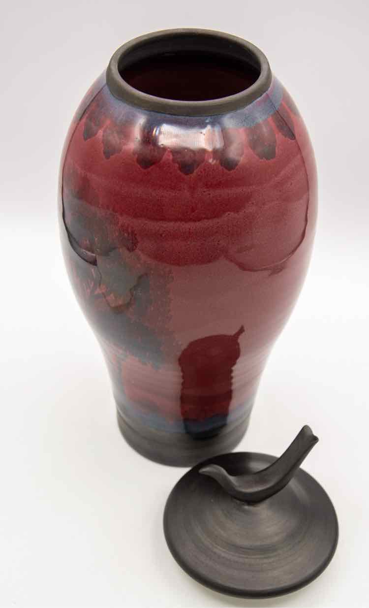 Nancy Bishop Vase w/ Bird Lid