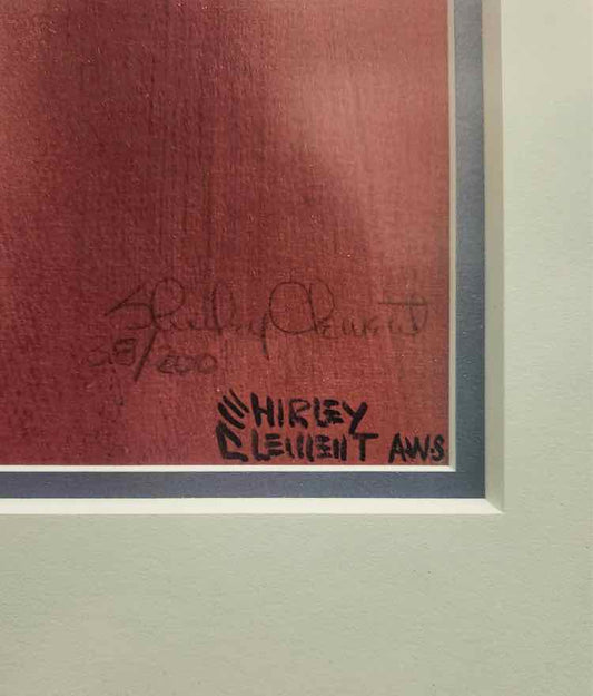 Art 'The Red Lady' Signed Litho