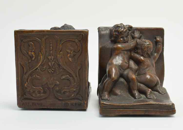 Kathodian Bronze Works Cherub Bookends