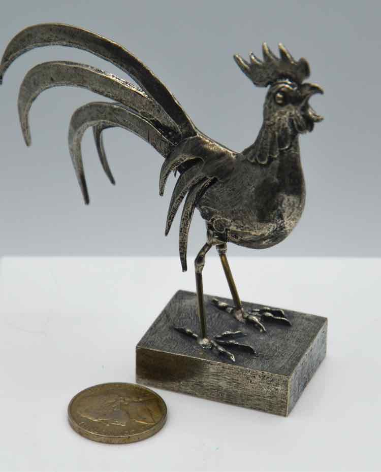Pewter Rooster Figure