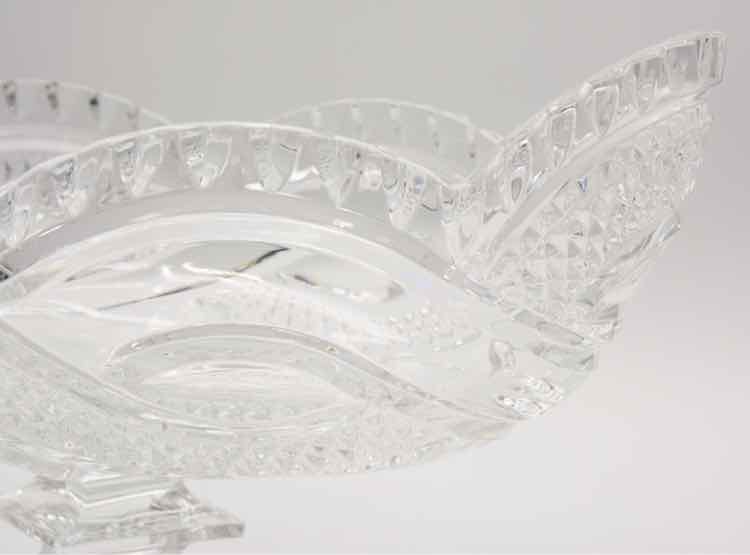 Crystal Bohemia Footed Bowl