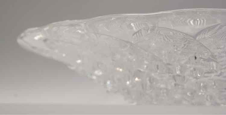 Lalique Roscoff Fish Crystal Glass Bowl