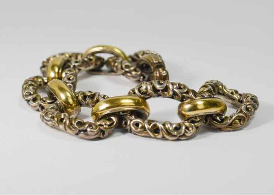 14K Gold and Silver Bracelet