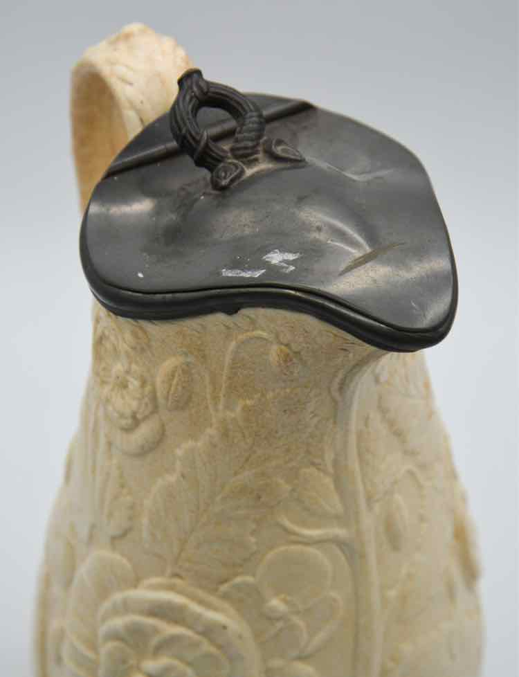 Vintage Pontmeirion Poppy Jug w/ Pewter Lid