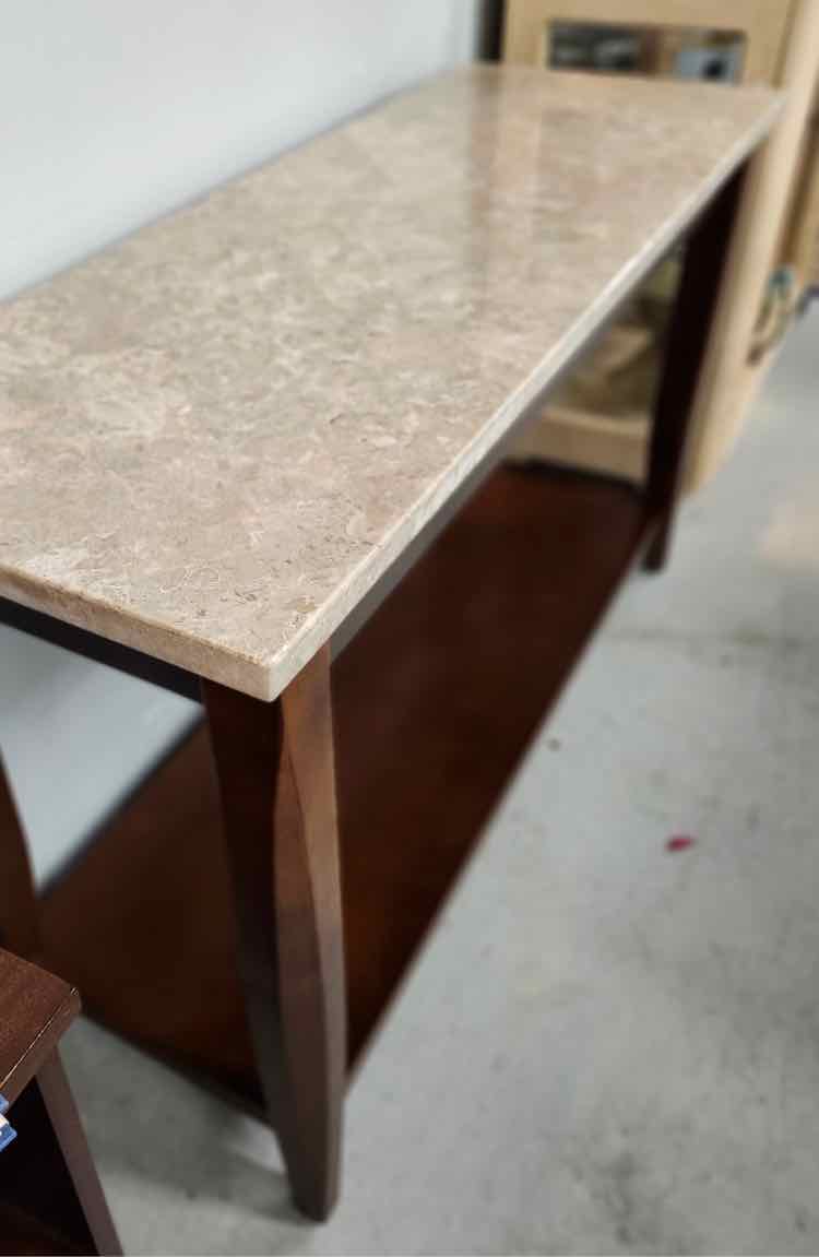 Stone Top Entry Table