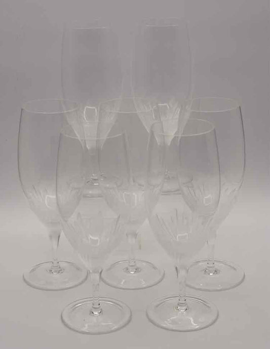 7 Rosenthal Lotus Crystal Water Glasses