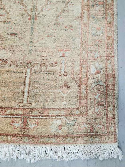16'10"x 2'7" Orange/Beige Runner Rug