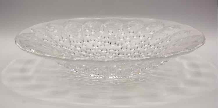 Lalique Roscoff Fish Crystal Glass Bowl