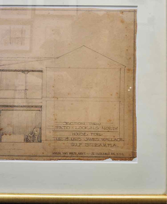 Architectural Drawing Signed