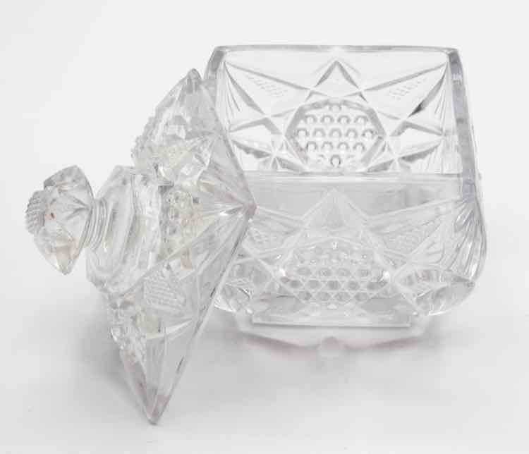 Cut Glass Jar