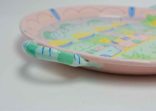 Susan Painter Pottery Florida Serving Platter