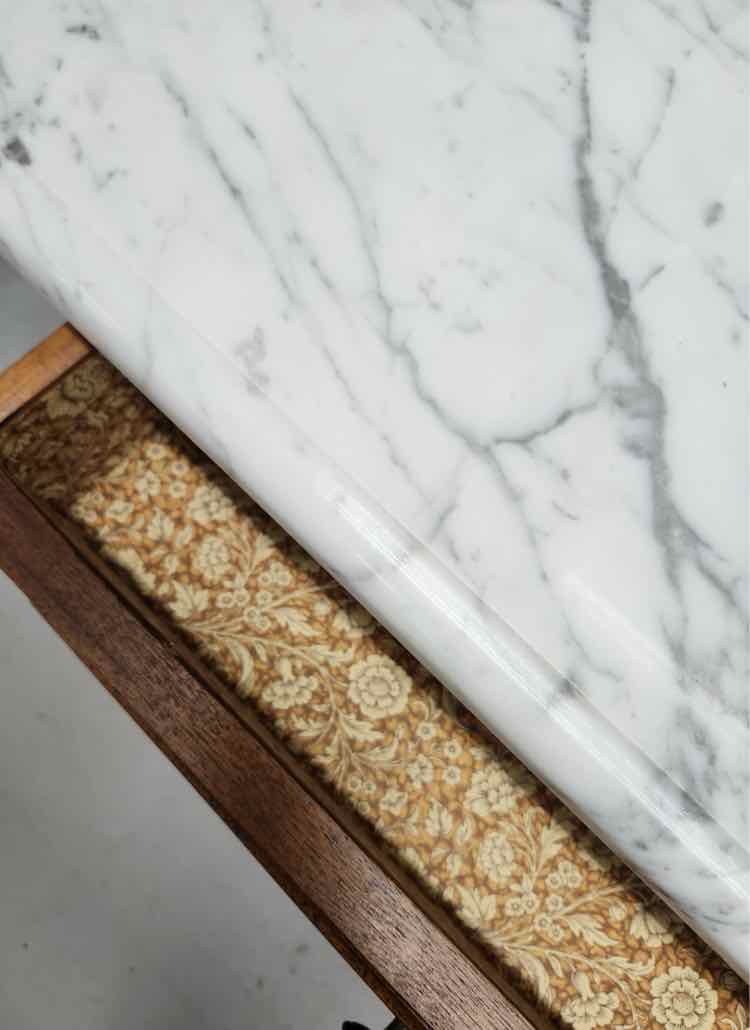 Marble Top Entry Table