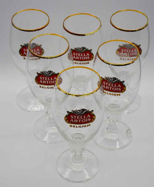 Stella Artois Beer Pedestal Glasses
