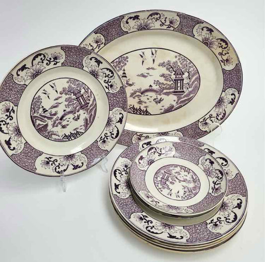 Amethyst 'Kang He' Pattern Gillson Ware