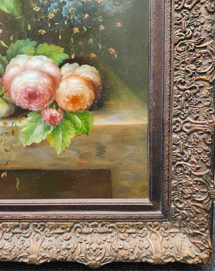 Floral Still Life Oil B. Eiter