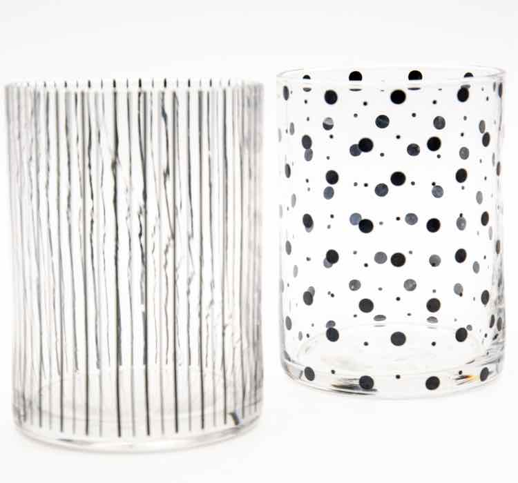 Black Spotted Glasses