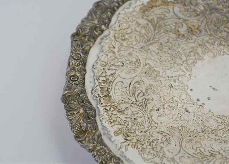 Silver Sheffield Pedestal